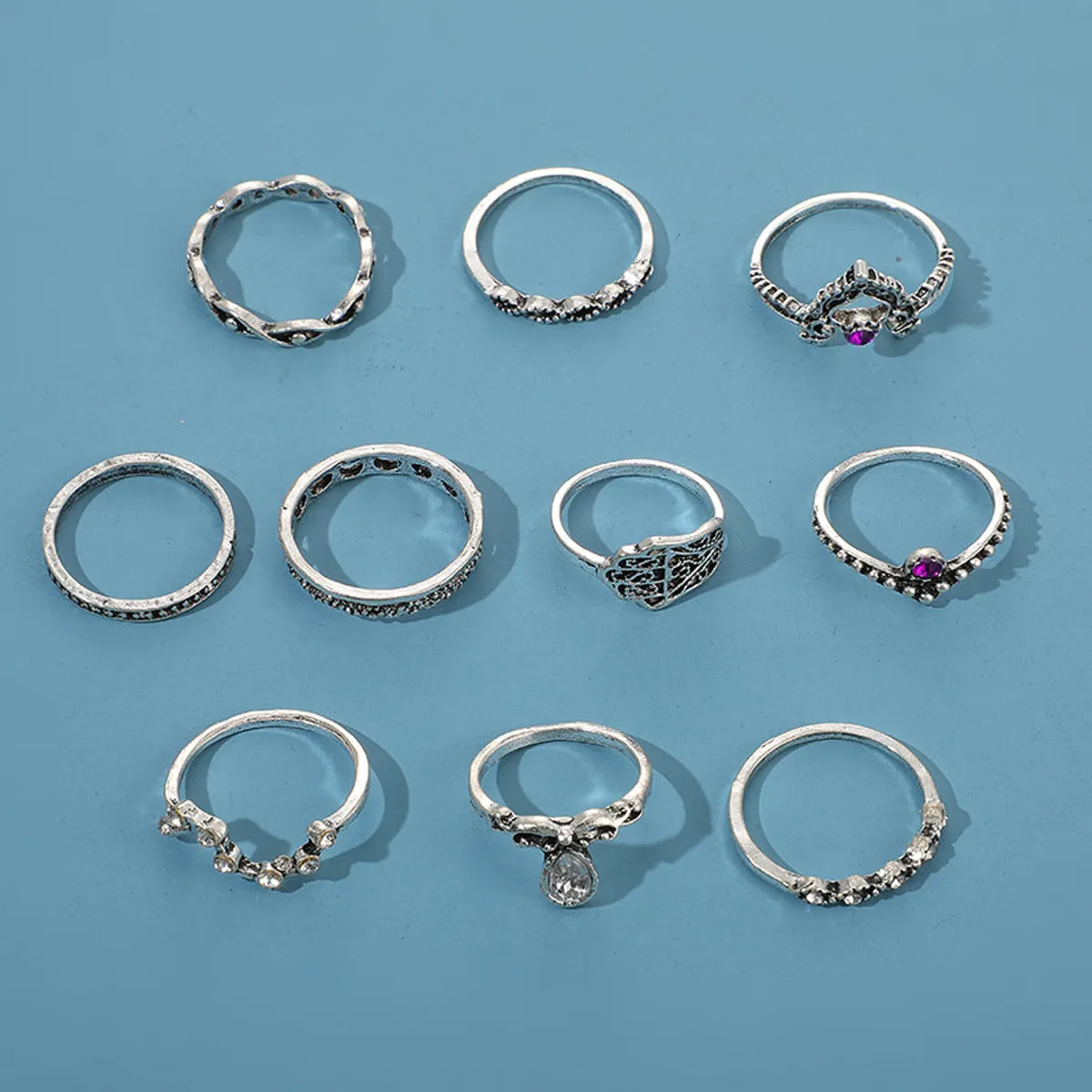 Scintillare by Sukkhi Graceful Oxidised Rings Combo for Women