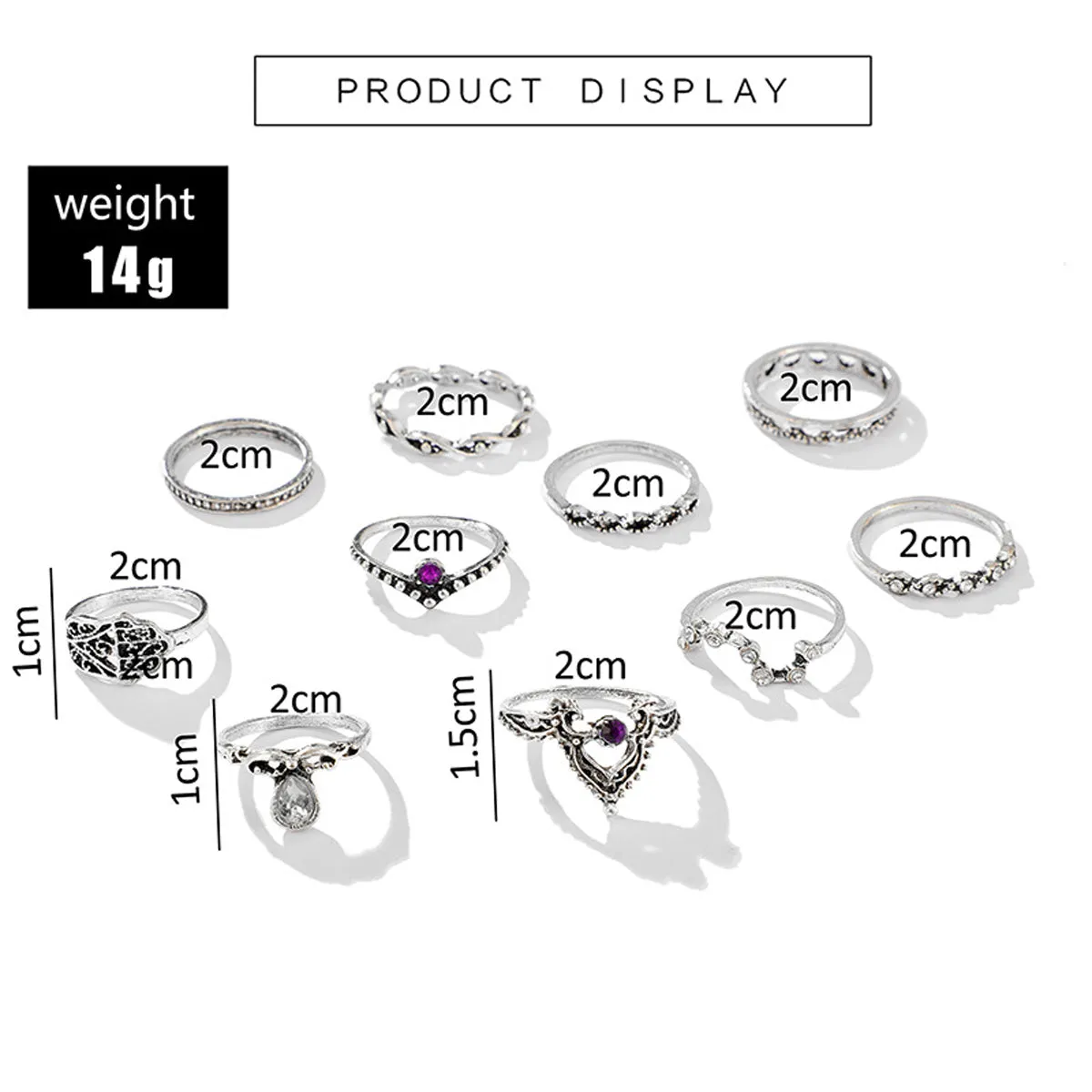 Scintillare by Sukkhi Graceful Oxidised Rings Combo for Women