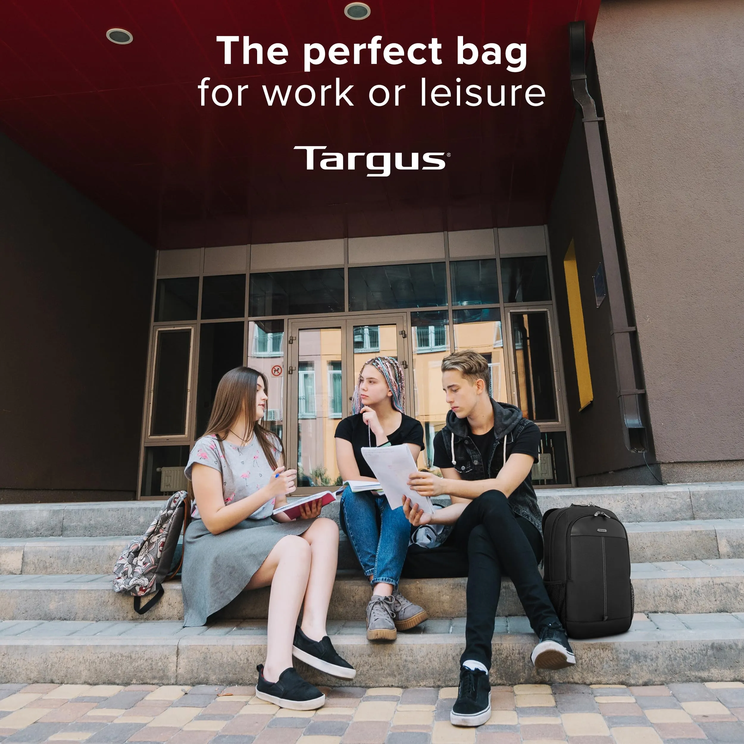 Targus 15-16 Inch Classic Laptop Backpack - Fits Most Laptops up to 16", Padded Travel Backpack for Business Commuters, College, and Travel (TBB943GL)