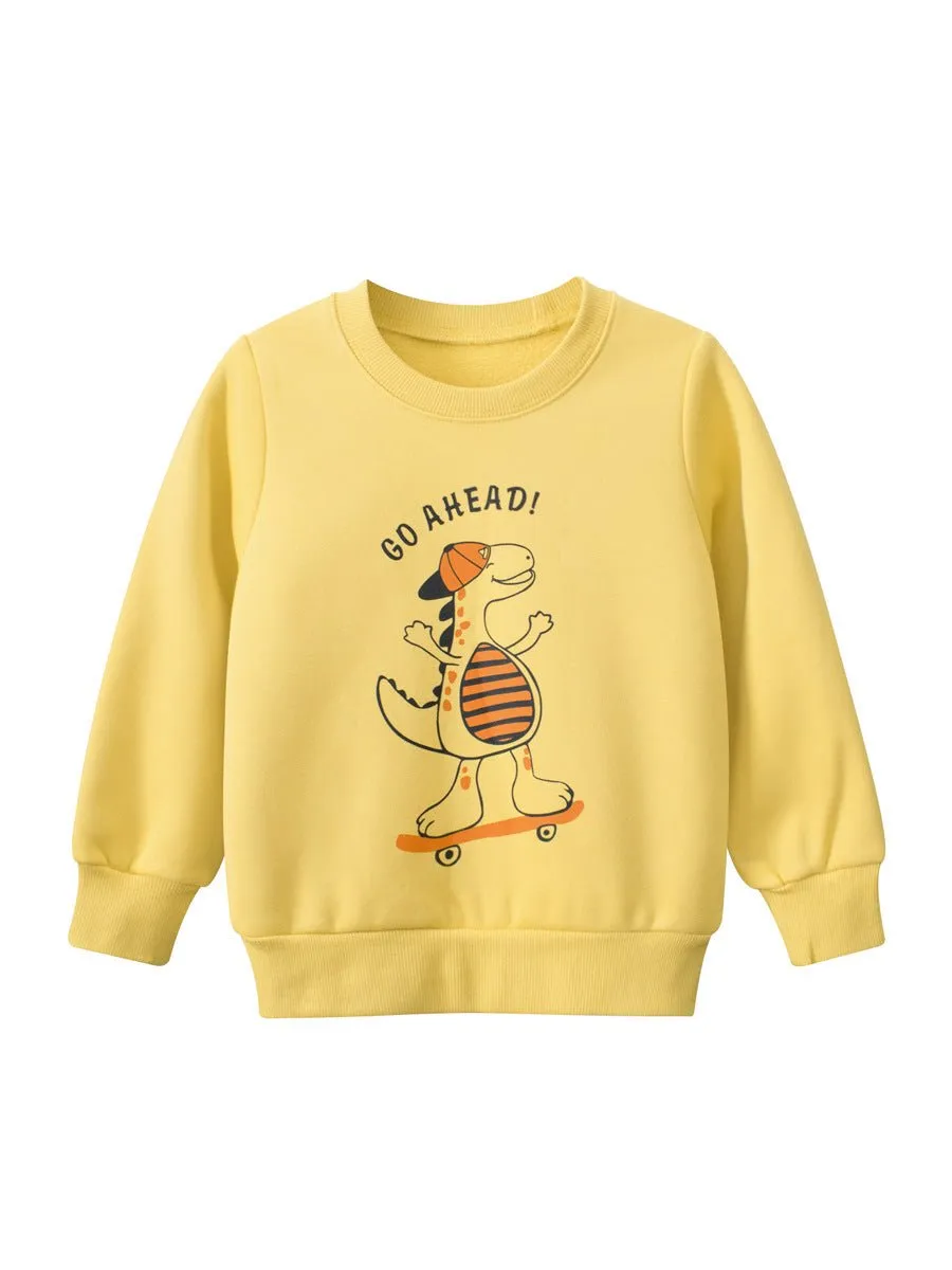 Toddler/Kid Dinosaur on Skateboard Sweatshirt