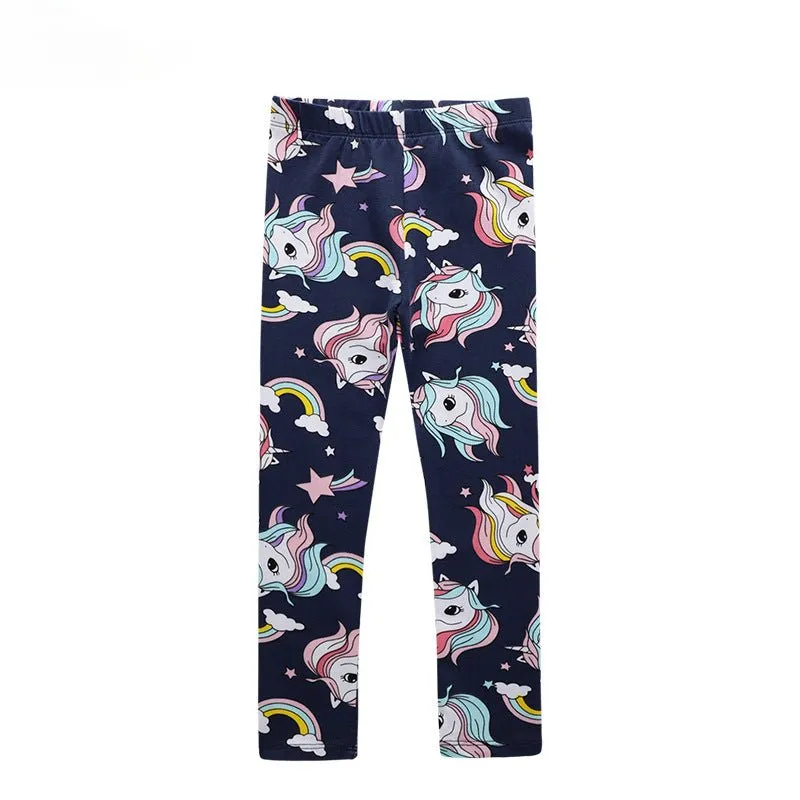 Toddler/Kid Girl's Lovely Unicorn Print Design Leggings