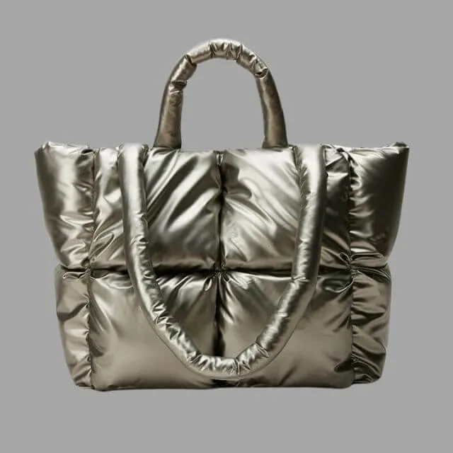 Vera | Stylish Puffer Tote Bag Designer Handbag
