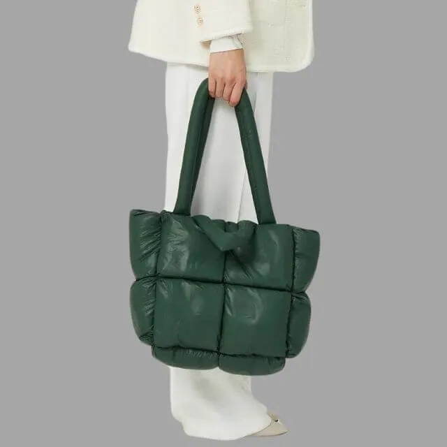Vera | Stylish Puffer Tote Bag Designer Handbag
