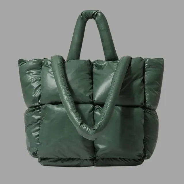 Vera | Stylish Puffer Tote Bag Designer Handbag
