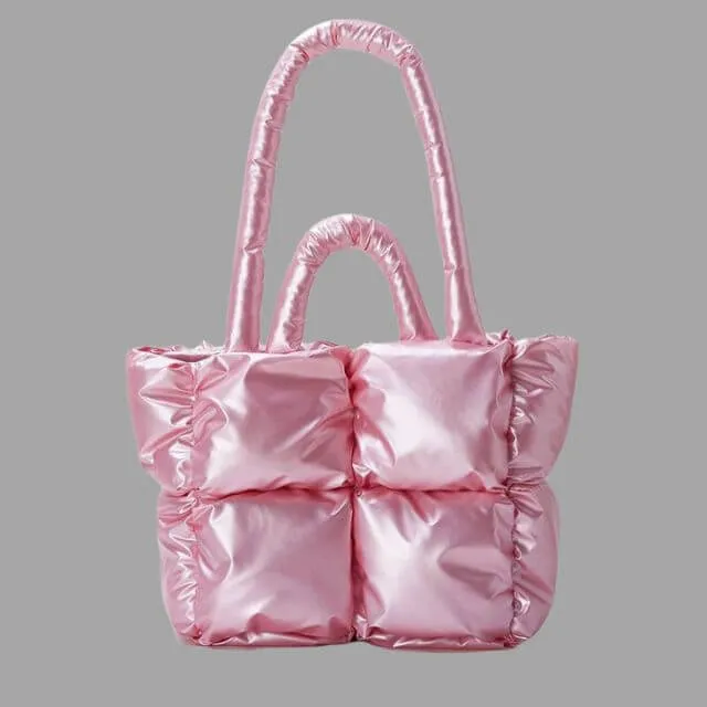 Vera | Stylish Puffer Tote Bag Designer Handbag