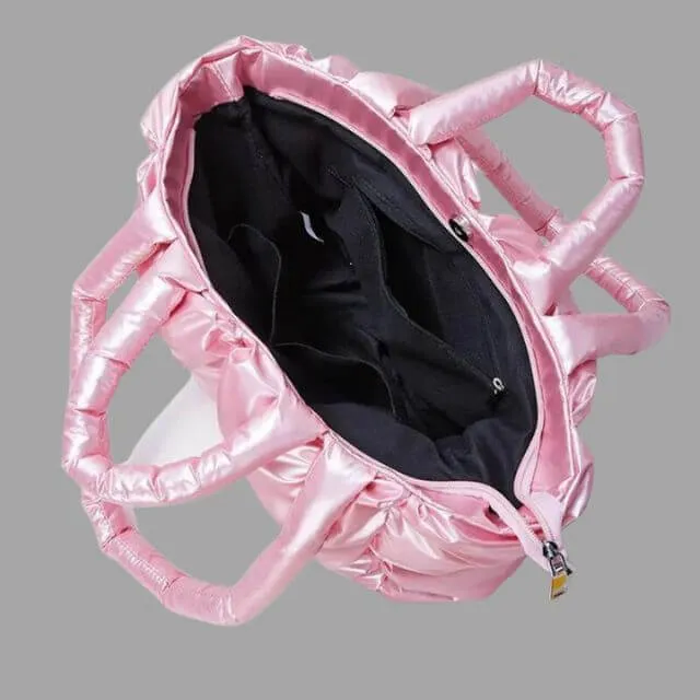 Vera | Stylish Puffer Tote Bag Designer Handbag