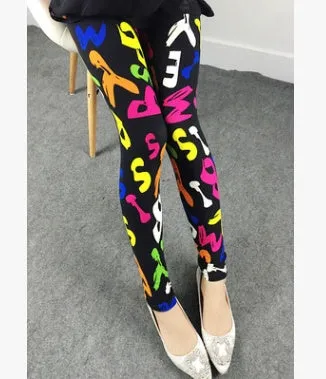 Vibrant Patterned Leggings – Comfortable and Stylish Everyday Wear