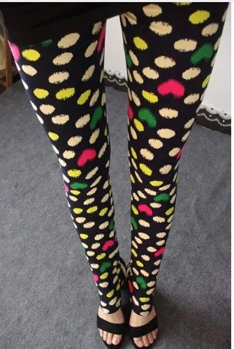 Vibrant Patterned Leggings – Comfortable and Stylish Everyday Wear